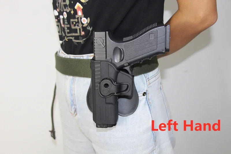 Description Picture 4 of itemLeft/Right Hand Glock Holster Case Gun Holster for Glock 17 19 22 26 31 Pistol Holsters Airsoft Hunting Case