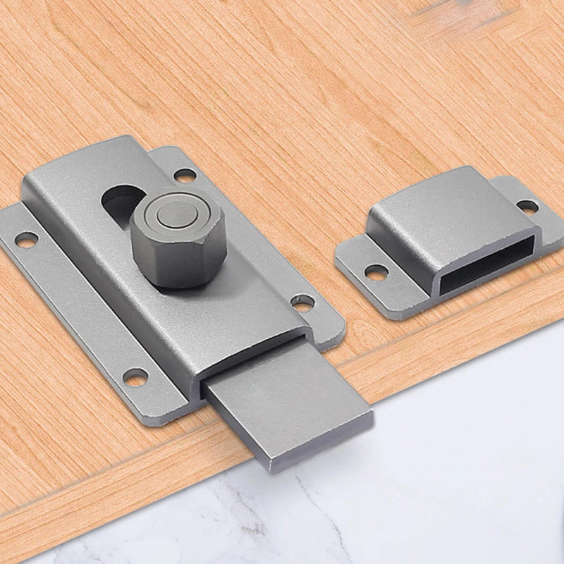 Description Picture 3 of itemDoor Security Slide Latch Lock Aluminum Alloy Bolt No Drilling Door Latch Sliding Lock Hardware Window Gate Security Bolt