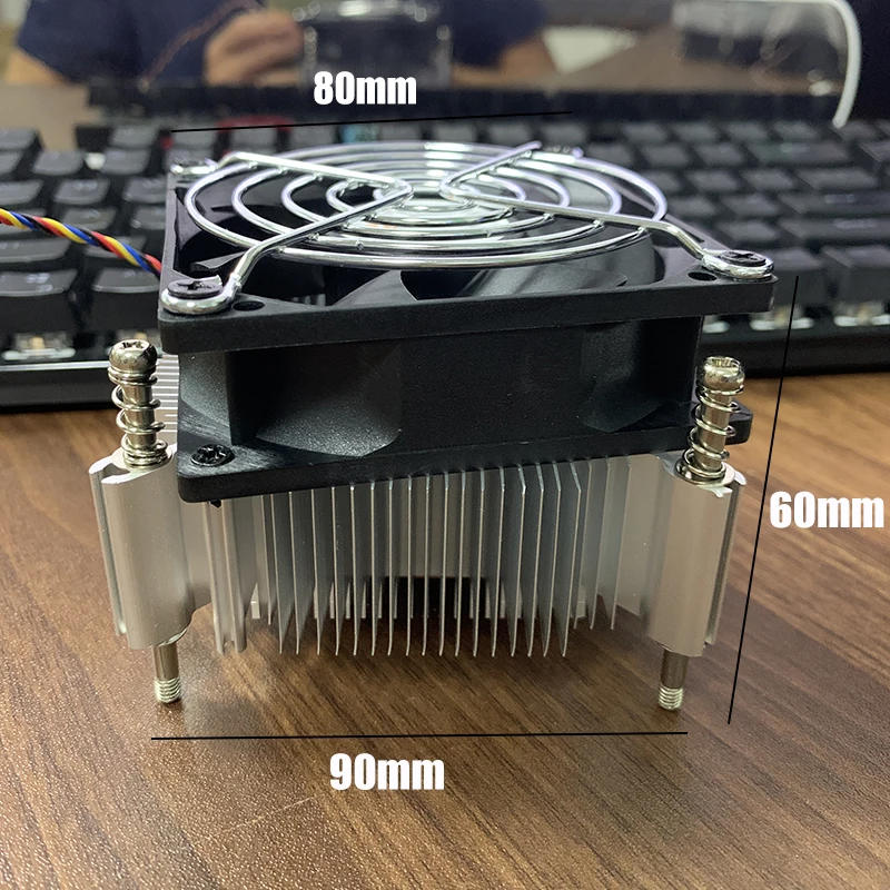Description Picture 4 of item80MM CPU Air Cooler 4PIN PWM Cooling PC Radiator Fan for Intel 2011 X79 X99 CPU Fan Ventilador