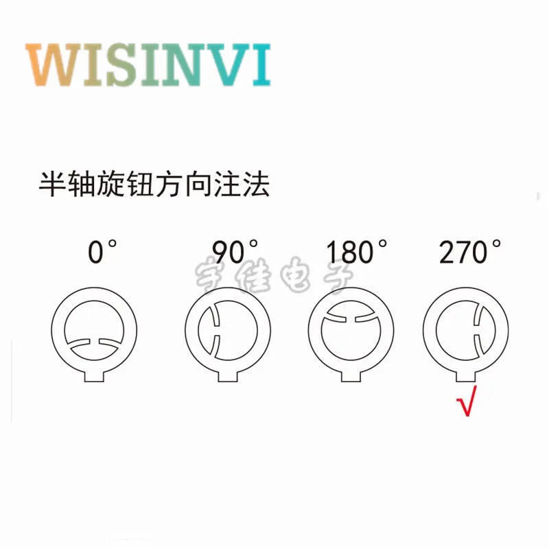 Description Picture 6 of item10PCS Mixer Adjustment Knob Diameter 12.5mm Height 17mm Plastic Knob Cap 270 Degree D-Shaped Inner Hole 6mm