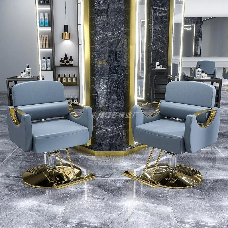 Description Picture 3 of itemStylish Luxury Barber Chair Folding White Design Hairstylist Barber Chair Nordic Adjustable Silla Barberia Salon Furniture