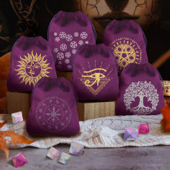 Tarot Card Storage Bag Velvet Tarot Pouch life of Tree Card deck Crystal Drawstring pouches dice Tarot Deck Multiple Use bags