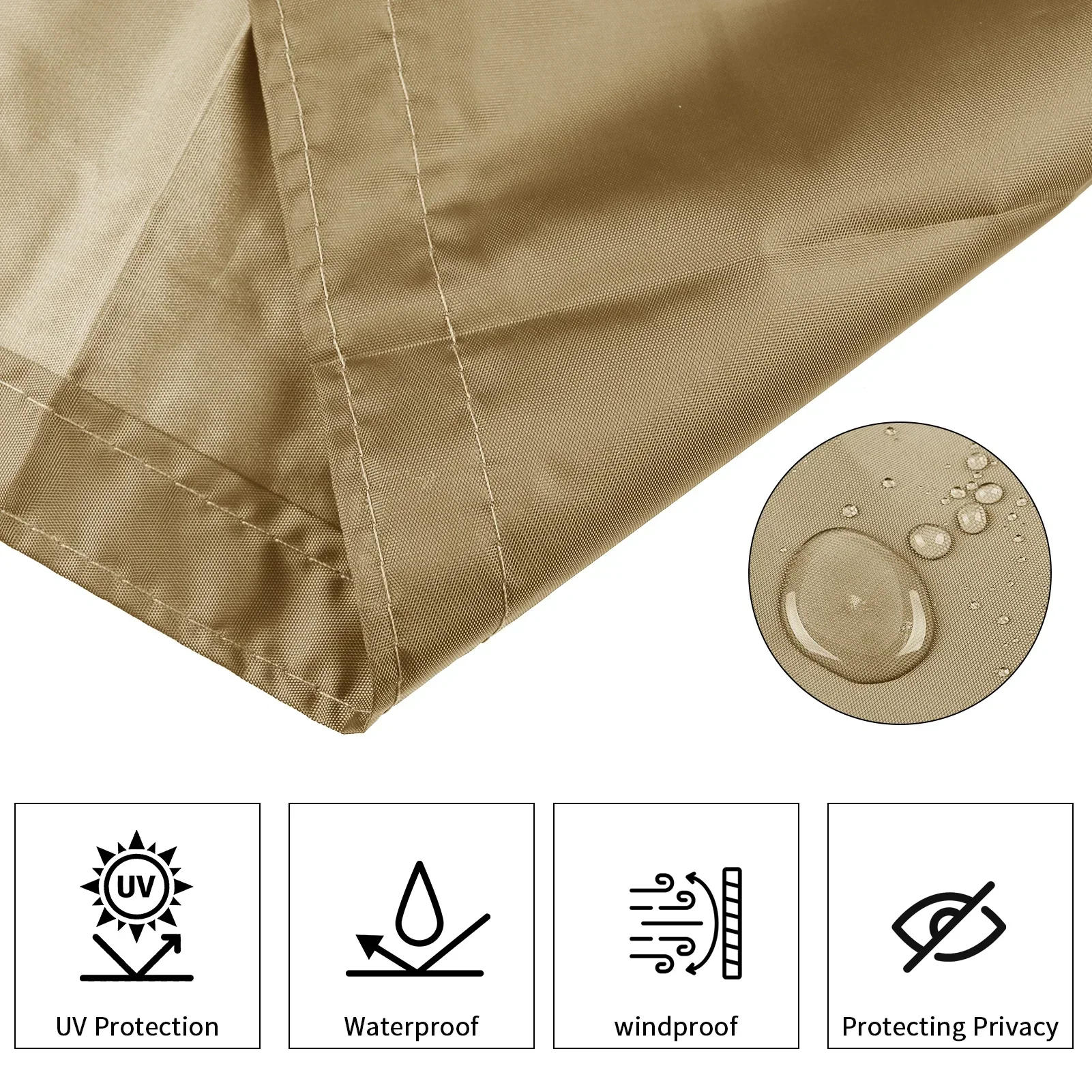 Description Picture 6 of itemBalcony Privacy Screen Fence Cover UV Protection Weatherproof Waterproof Windscreen for Apartments Patio Outdoor Backyard Porch