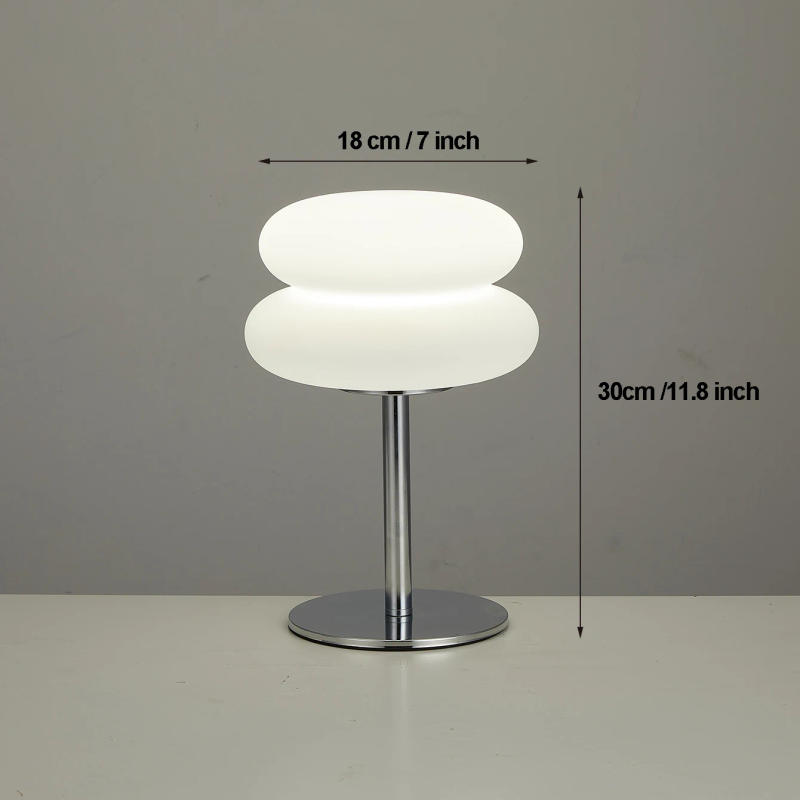 Description Picture 2 of itemmushroom table lamp Nordic French cream table lamp USB plug 9-level dimming bedroom bedside lamp