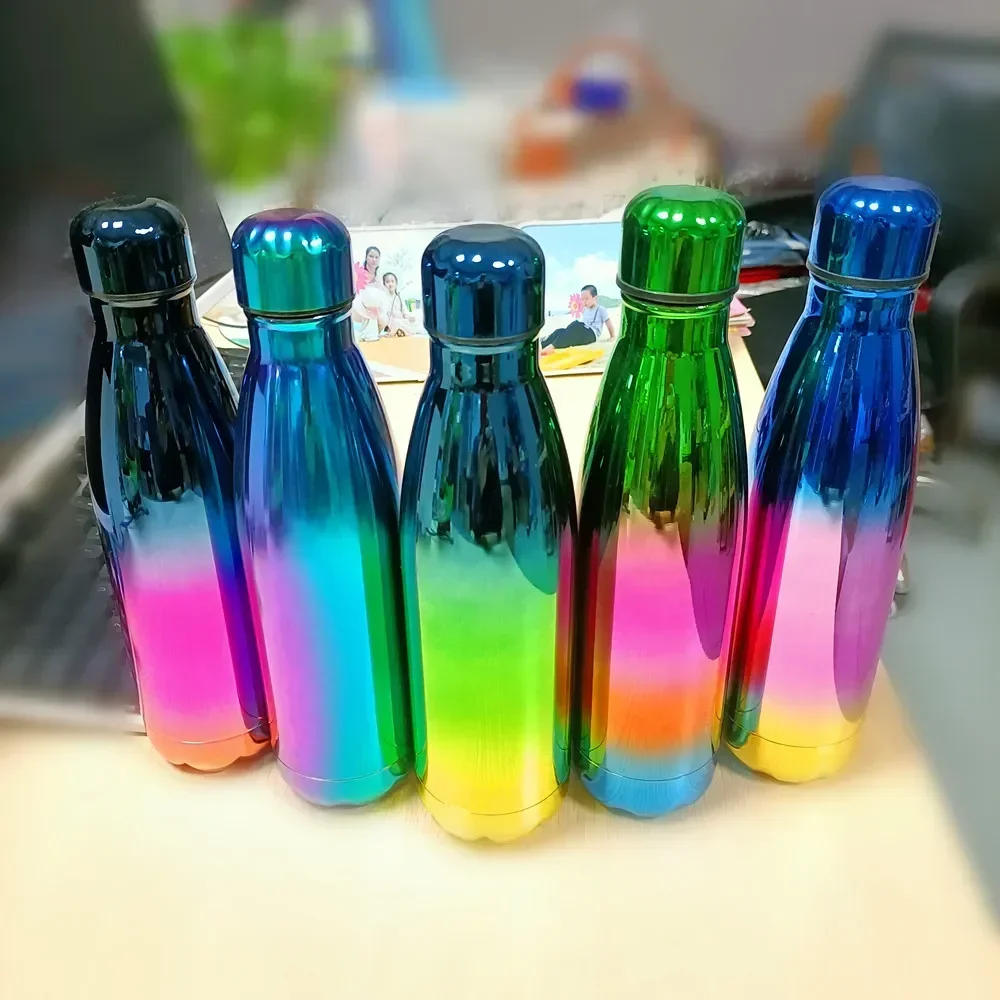 Description Picture 3 of item500ml Double-Wall Insulated Vacuum Flask Stainless Steel Thermos Cola Water Beer Outdoors Sport Water Bottle