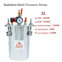 Manual Dispensing Equipment Stainless Steel Pressure BarrelGlue Dispensing ControllerDispensing Valve