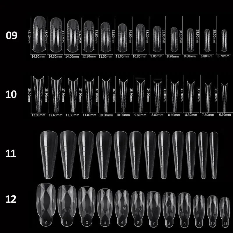 Description Picture 5 of item120pcs Nail Forms Full Cover False Nails Quick Building Mold Fake Nail Shaping Extend Top Molds For Gel Salon Manicure Art