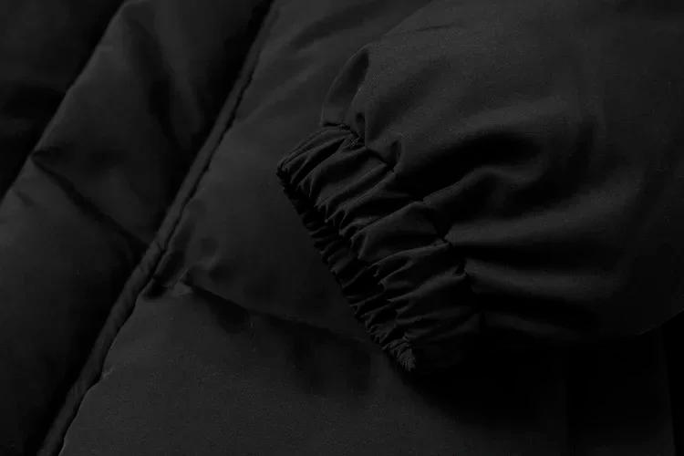 Description Picture 6 of itemLOERSS Jacket Winter Men Thicken Warm Casual Parkas Solid Stand Collar Versatile Coat Loose Hooded 2023 New Mens Parkas Coat