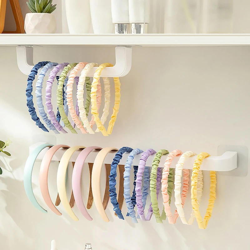 Description Picture 2 of itemHair Clip Storage Wall Mounted Hair Accessory Headband Storage Rack Without Punching Hair Clip Headband Hanging Rack