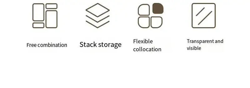 Description Picture 4 of itemClear Drawer Organizer Boxes Transparent Plastic Storage Box Desktop Acrylic Box Jewelry Makeup Cosmetic Organizer Drawer Box