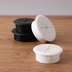 1Pcs Desktop Cord Grommet Wire Organizer Cable Hole Cover for Office Furniture Cable Passing Eight Petal Threading Box Cover