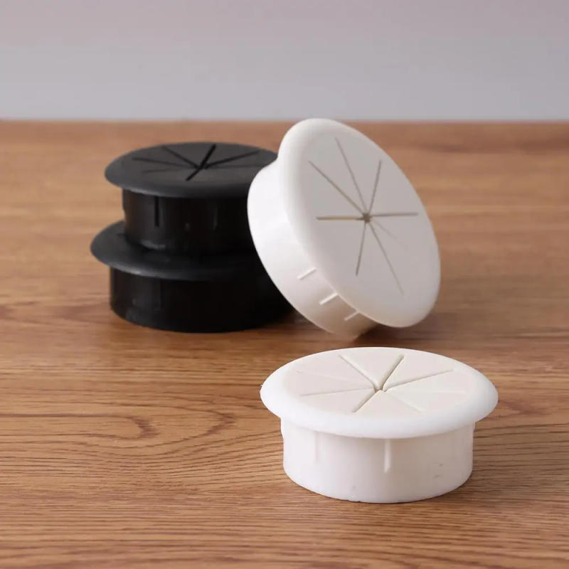Description Picture 5 of item1Pcs Desktop Cord Grommet Wire Organizer Cable Hole Cover for Office Furniture Cable Passing Eight Petal Threading Box Cover