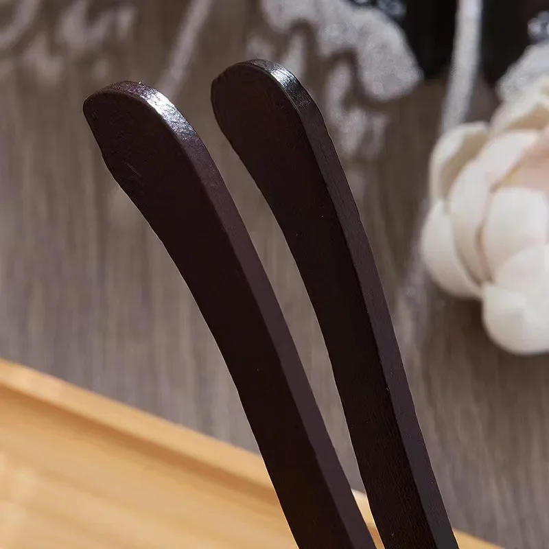 Description Picture 6 of itemBlack sandalwood tea ceremony six gentlemen set, bamboo and wood tea set, tea spoon/clip/needle/brush  accessories