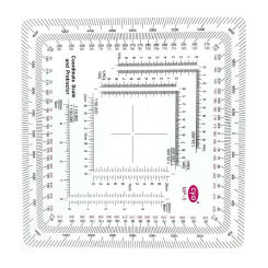 Military Style MGRS/UTM Coordinate Grids Reader, and Protractors,Coordinate Scale Map Reading and Land Navigation Dropship