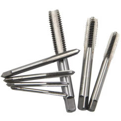 5PCS/7PCS Bearing Steel Taper Hand Spiral Point Straight Fluted Screw Thread Hand Tap Drill M3/M4/M5/M6/M8/M10/M12