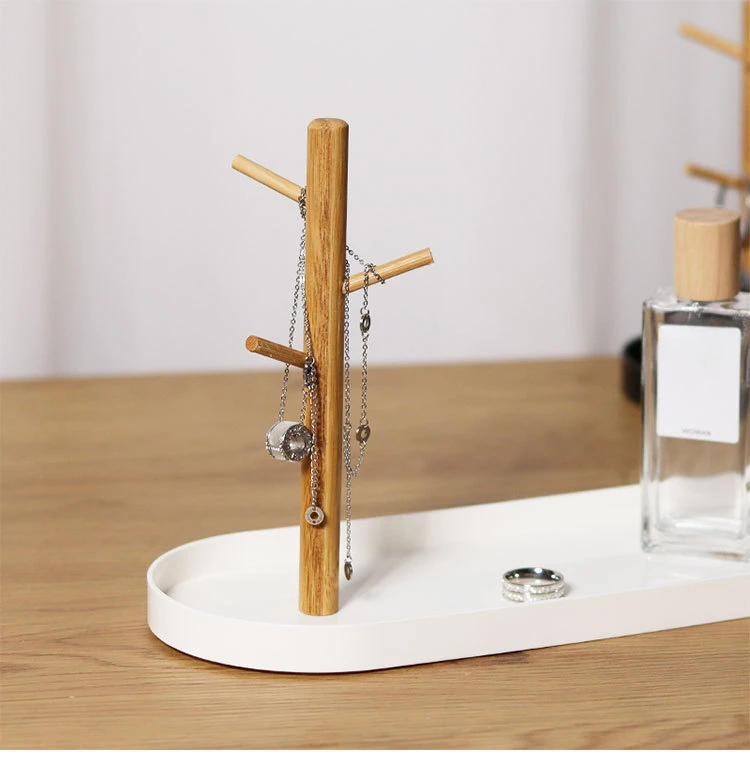 Description Picture 4 of itemNew Nordic Bamboo Tree Branch Storage Tray Living Room Desktop Key Hanger Jewelry Display Frame