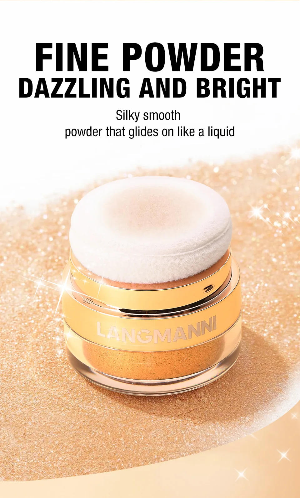 Description Picture 4 of itemHighlighter Powder Body Glitter Powder Shimmer Contour Blush Sparkling Makeup for Face Eye Body Highligh Makeup