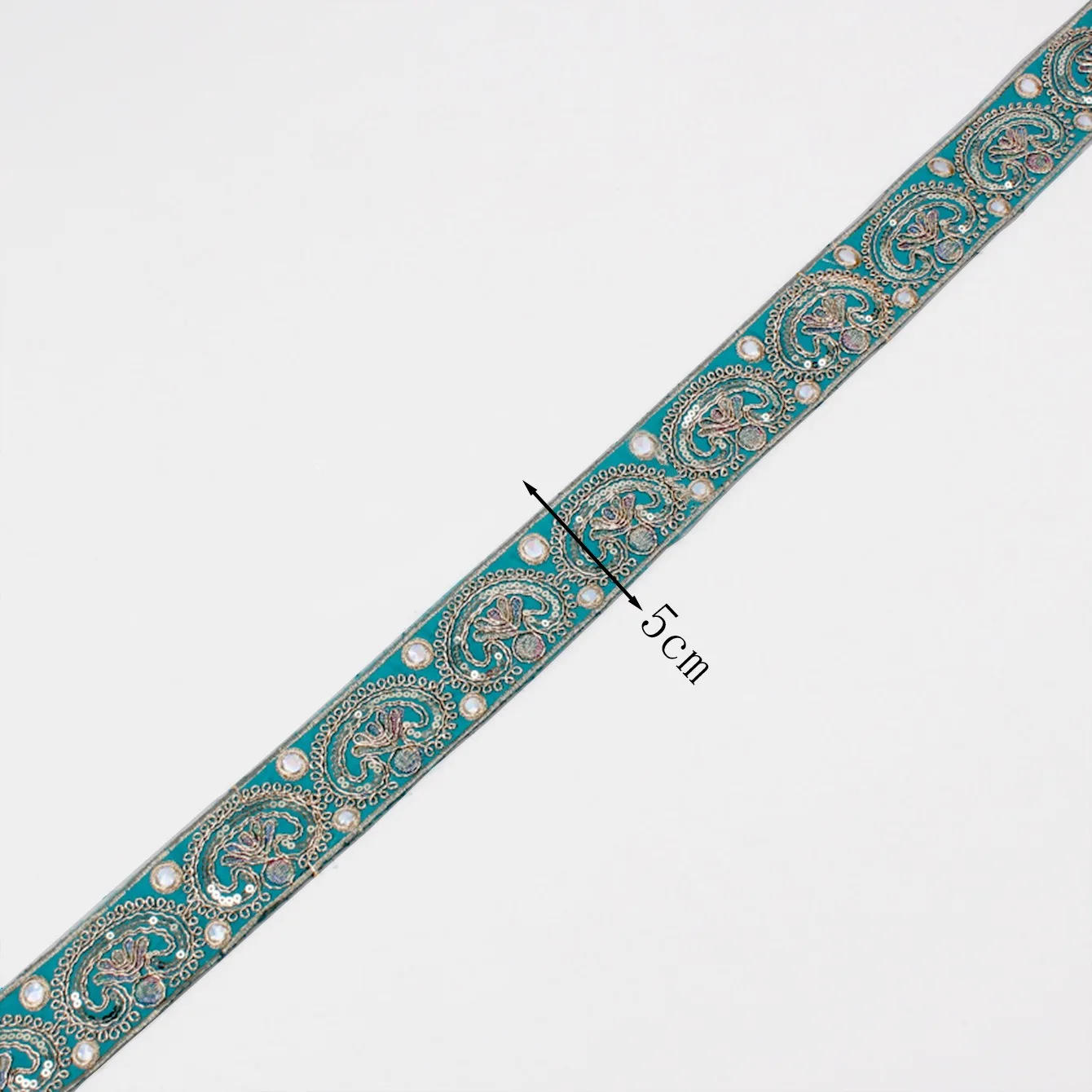 Description Picture 2 of itemEthnic Tapes for DIY Sewing, Sequin Ribbon, Clothing Accessories, 1 Yards