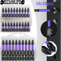 10/20PCS Magnetic Batch Head PH2 Cross Screwdriver Bits Set Impact Drill Bit Screw Alloy Steel Non-slip Cross Screwdriver
