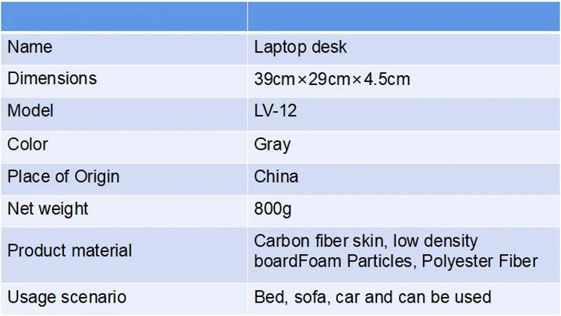 Description Picture 4 of itemMUMUCC Portable Laptop Desk Bed Computer Table with Mouse Pad / Wrist Support PC Holder Sofa Bed Laptop Table Office Furniture