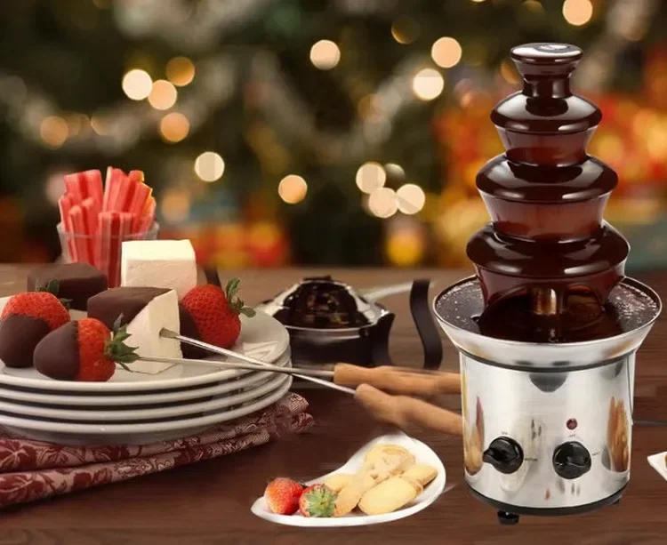 Description Picture 2 of item110V/220V 4 Tier Chocolate Fountain Machine for Baking Hotel DIY Melting Chocolate Waterfall AN