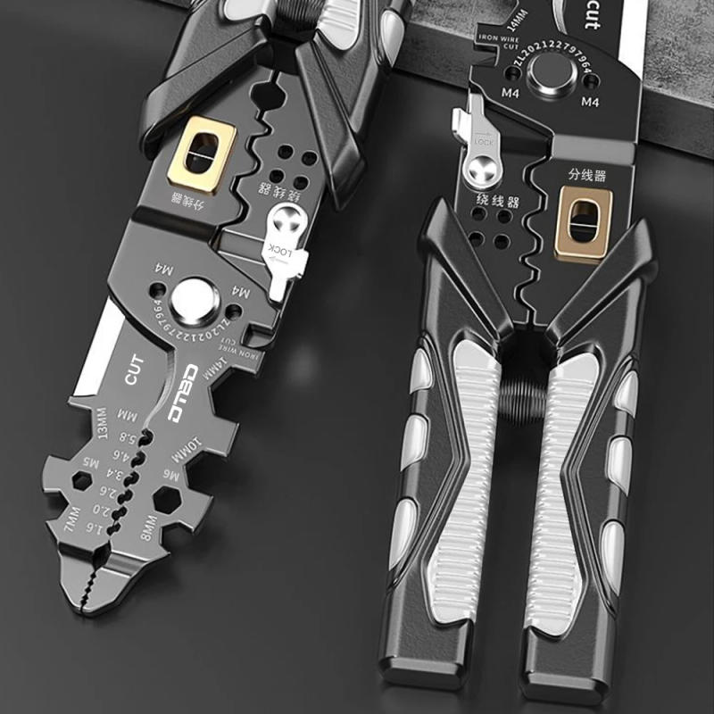 Description Picture 4 of item25 in 1 Wire Stripper Wire Puller Cutter Multifunctional Labor-Saving Repair Scissors Wire Stripping Crimping Pliers Hand Tool