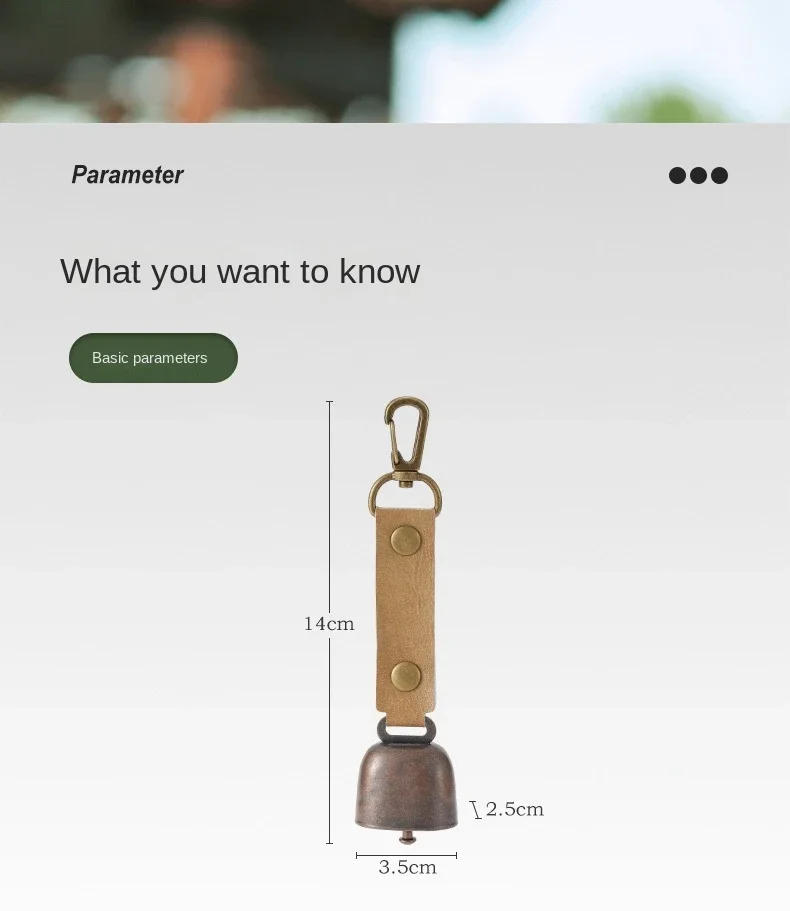 Description Picture 3 of itemCamping Bell For Hiking Loud Outdoor Safety Bear Bell For Hikers Helps To Prevent Startling Wild Animals Hiking Survival Tools