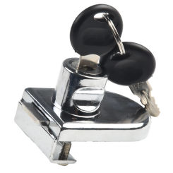 5-8mm Keys Glass Door Lock Delicate Smooth Thick glass Replacement Accessories Display Cabinet Double-Door Home