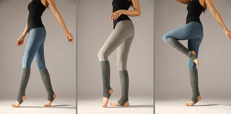 Description Picture 3 of itemWomen Leg Warmers Winter Girl Female Leg Cover For Gym Fitness y2k Wool Latin Dance Ballet Yoga Loose Socks Long Stocking