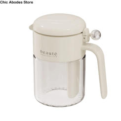 Simple Glass Sealed Seasoning Jar Leak-proof Push-type Sugar and Salt Container with Spoon Lid Dustproof Spice Tank Restaurant