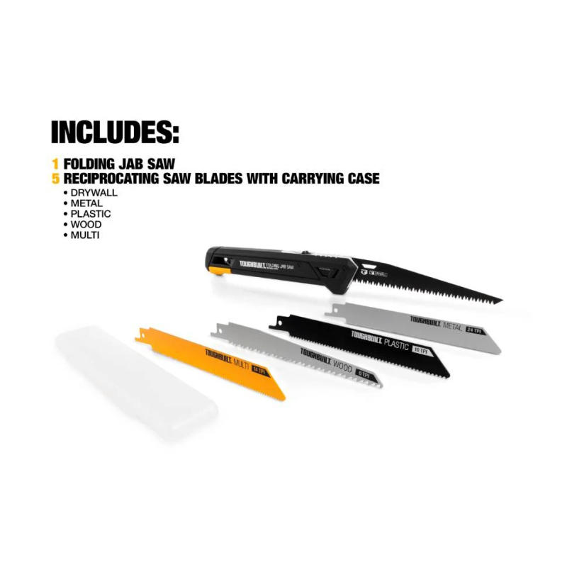 Description Picture 4 of itemToughBuilt TB-H4S5-23FU Folding Jab Saw + 4 Blades Hand Tools Accessories