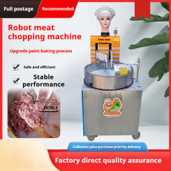 Commercial Automatic Meat Chopper - Robotic Machine for Dumpling, Bun, and Chili Filling Preparation