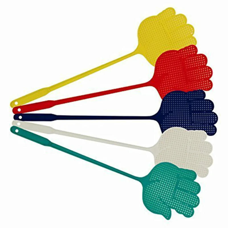 Description Picture 5 of item5PCS Palm Shaped Flyswatter Plastic Fly Swatters Mosquito Pest Control Insect Killer Home Kitchen Accessories Random Color