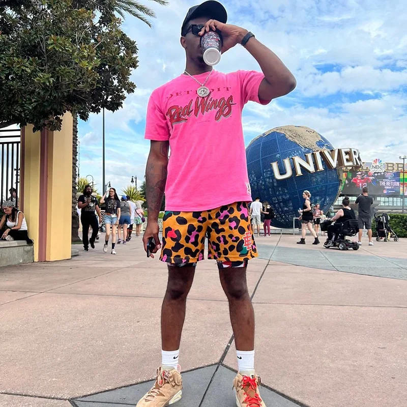 Description Picture 5 of itemNew Eric Emanuel EE Basic Men's  Shorts Fitness Shorts Beach Pants Sports Breathable Men's shorts Fashion Mesh Shorts Men