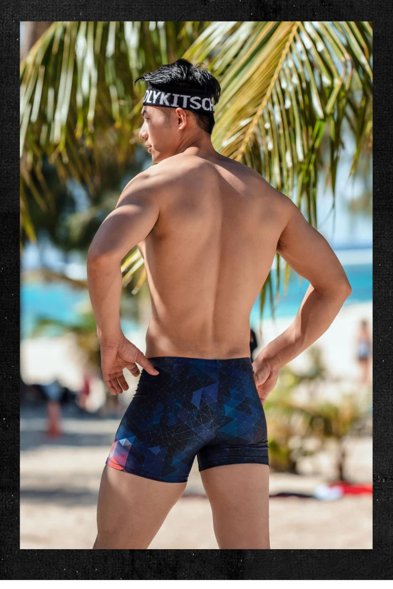 Description Picture 6 of itemMens Jammers Swimming Trunks Beach Shorts Swim Surf Trunks Quick Dry Summer Surf Swimwear Triathlon Sports Swimsuit