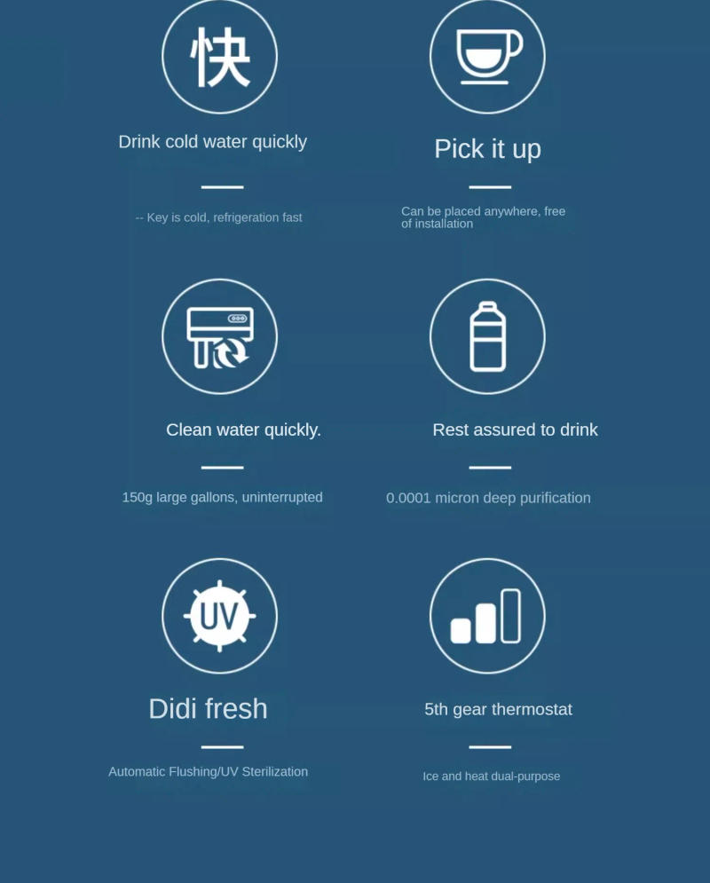 Description Picture 3 of itemInstant Hot Water Dispenser Desktop Heating and Cooling All-in-One Machine Small Household Water Purifier for Direct Drinking