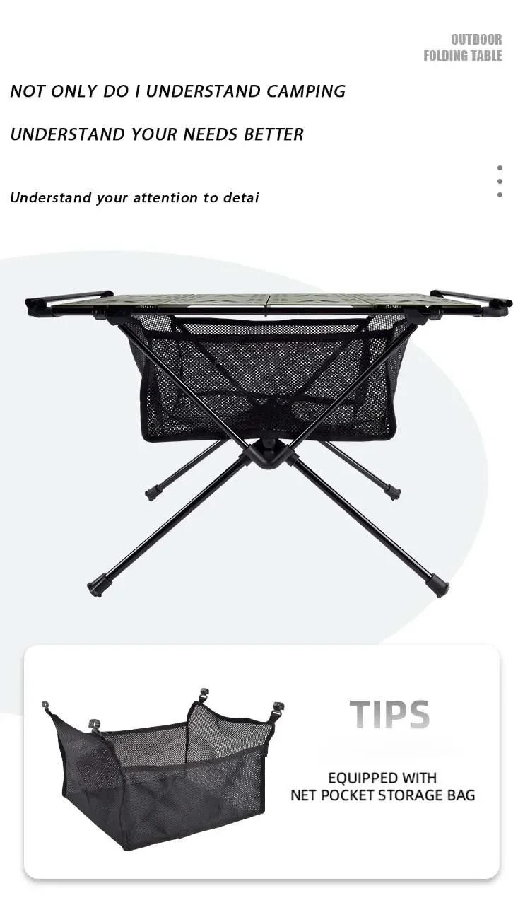 Description Picture 5 of itemTARKA Foldable Camping Table Portable Aluminum Alloy Folding Table Lightweight Picnic Fishing Outdoor Table