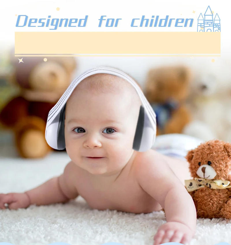 Description Picture 4 of itemBaby Earmuff Mini-headset Adjustable Noise-proof Ear Protection Kids' Outdoor Sleep and Airplane Anti-noise Earmuffs