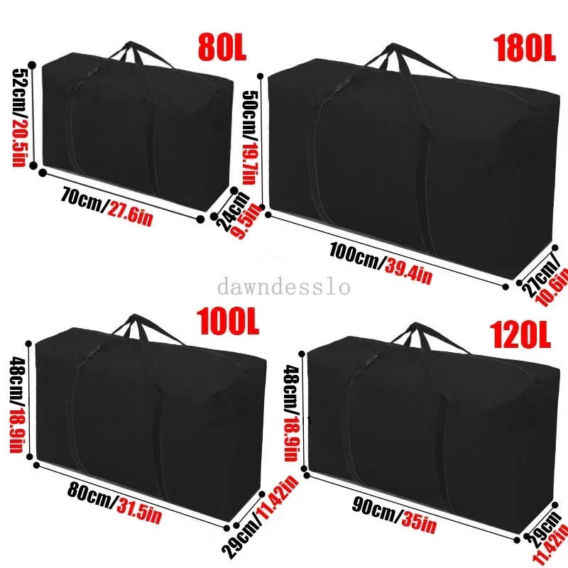 Description Picture 3 of itemExtra Large Waterproof Moving Luggage Bags Laundry Shopping Bag Foldable Luggage Travel Bag Large Capacity Quilt Organizer