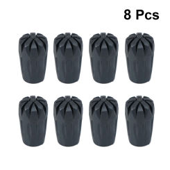8Pcs Trekking Pole Nordic Walking Stick Cane Climb Replacement Alpenstock Outdoor Camp Hiking Protector Cap Tip Rubber Poles Tip