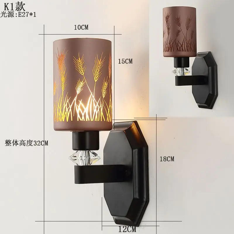 Description Picture 3 of itemNordic creative living room lamp background wall corridor luxury hotel wall lamp online celebrity wall-mounted bedroom
