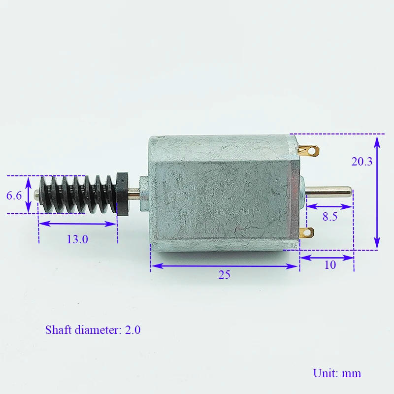 Description Picture 2 of itemFK-130SH Mini 130 Dual Shaft Motor Worm Gear Shaft DC 6V-24V 12V 18V High Speed Micro 20mm Electric Motor DIY Hobby Toy Car Boat