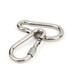 1PC Spring Snap Carabiner M4 M5 M6 M8 M10 304 Stainless Steel Quick Link Lock Ring Hook High Quality Shackle Chain Fastener Hook