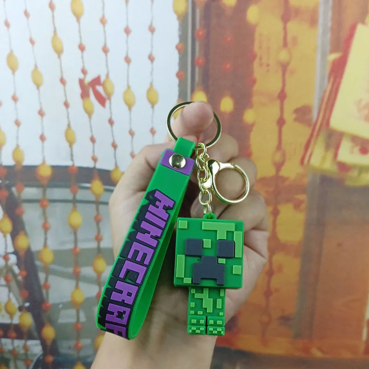 Description Picture 6 of itemGame Figure Minecraft Steve Alex Zombie Villager Cosplay Keychain Toys Doll Gifts