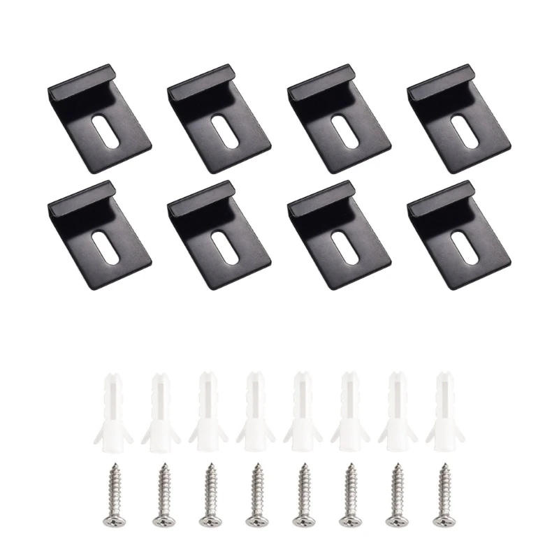 Description Picture 3 of itemSkidproof Glass Mounting Set Simple Glass Wall Mounting Solution Glass Clamps Secure Installation for Bathroom Glass