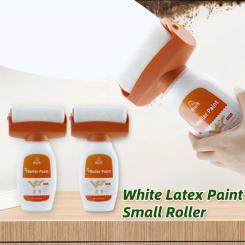 Wall Repair Roller Paint White Water Based Latex Paint For House Interior Wall Renovation Wall Spackle Roller Cleaning Tool