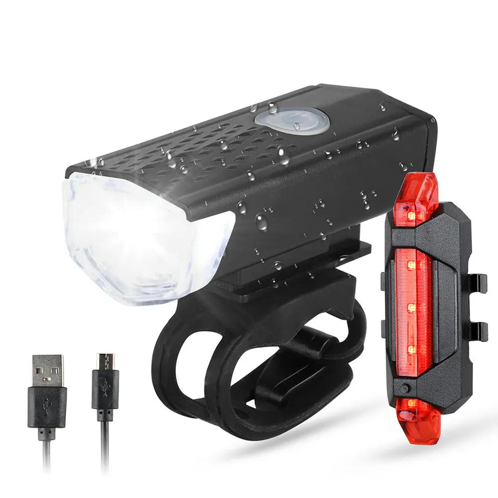 Description Picture 6 of itemMTB Bicycle Light Bike Front Rear Lights Set Mountain Bike Night Cycling Headlight USB LED Safety Taillight Bike Accessories