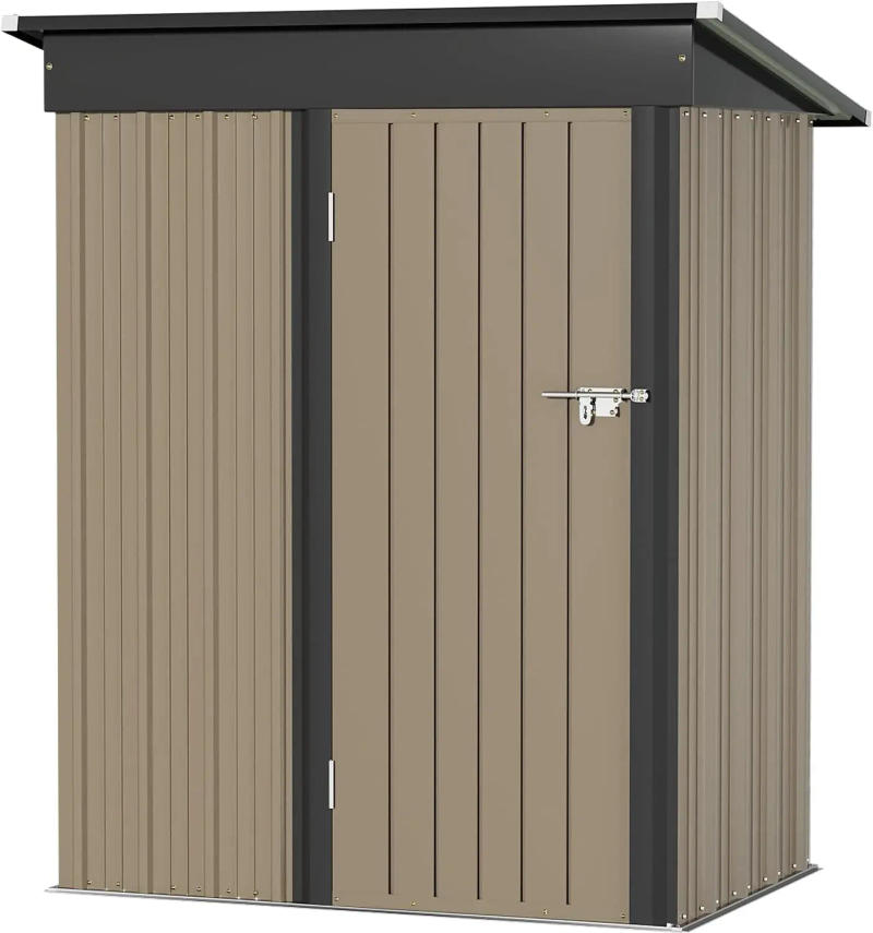 Description Picture 2 of itemMetal Outdoor Storage Shed 5FT x 3FT, Steel Utility Tool Shed Storage House with Door & Lock, for Backyard Garden Patio Lawn