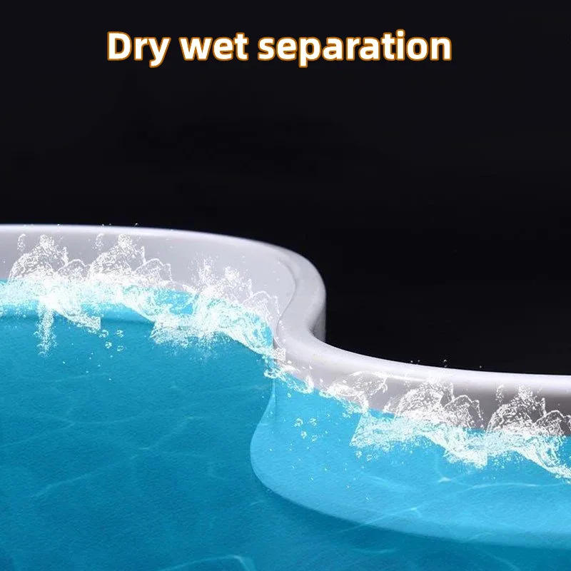 Description Picture 6 of itemBathroom Water Stopper Shower Barrier Door Threshold Water Blocking Wash Basin Splashproof Bendable Silicone Sealing Dam Barrier