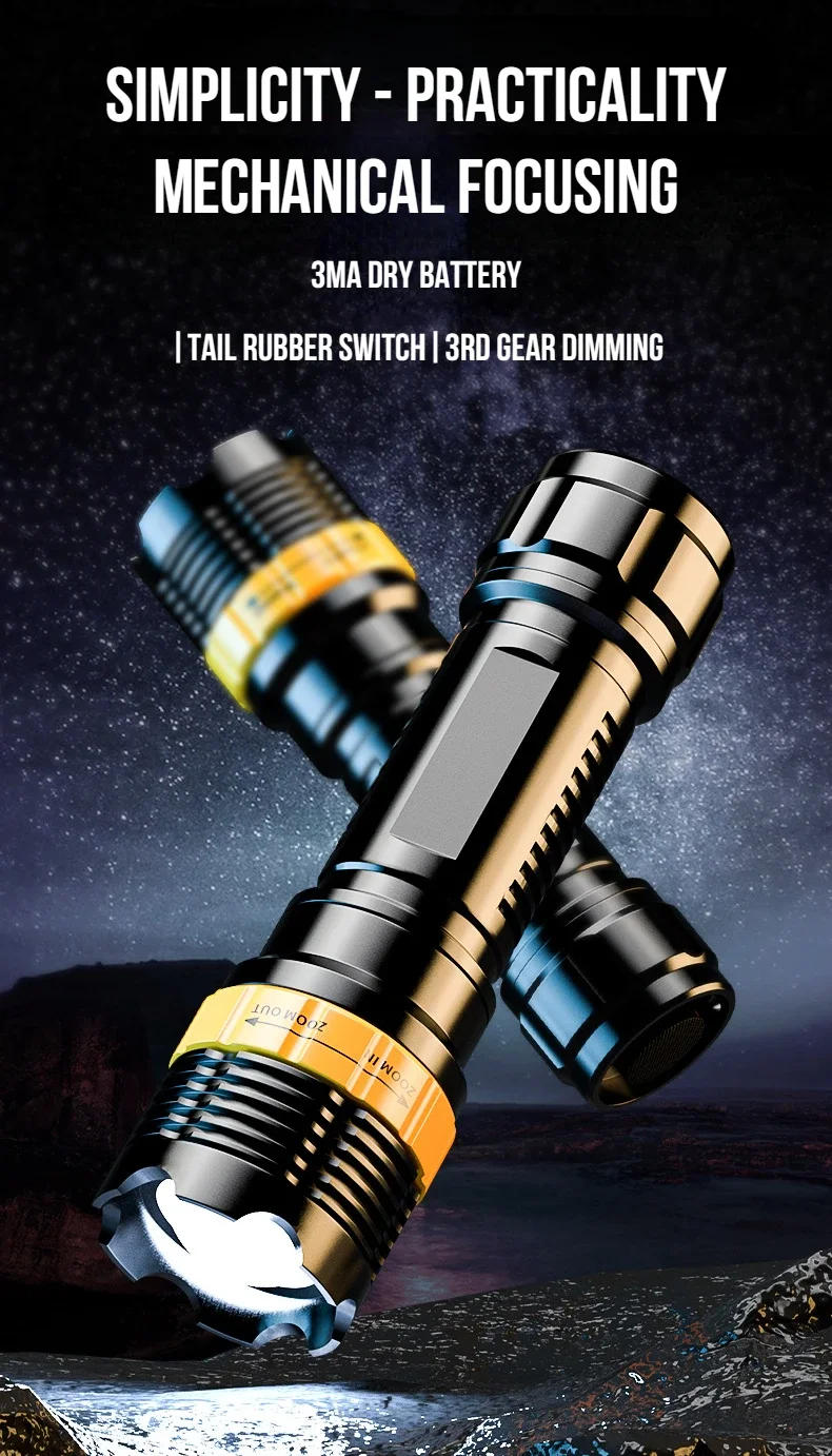 Description Picture 2 of itemFLSTAR FIRE MINI LED Flashlight 3 Modes USB Charging Portable High-power Torch Outdoor Camping Waterproof Emergency Lantern